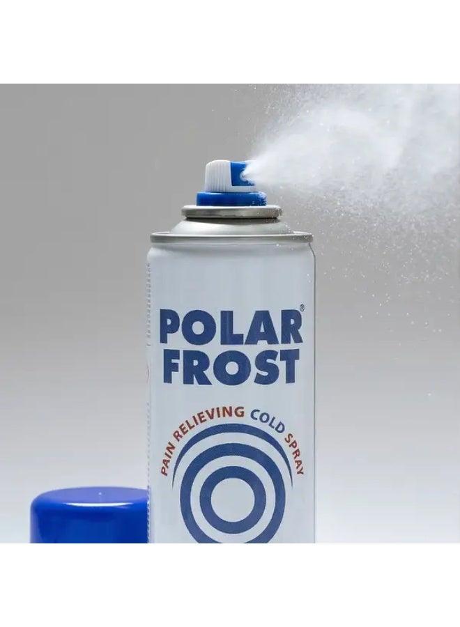 Polar Frost Cold Spray is a fast-acting, soothing, and cooling pain reliever for muscle cramps, bruises, and sports injuries. It contains aloe vera. - Image 2
