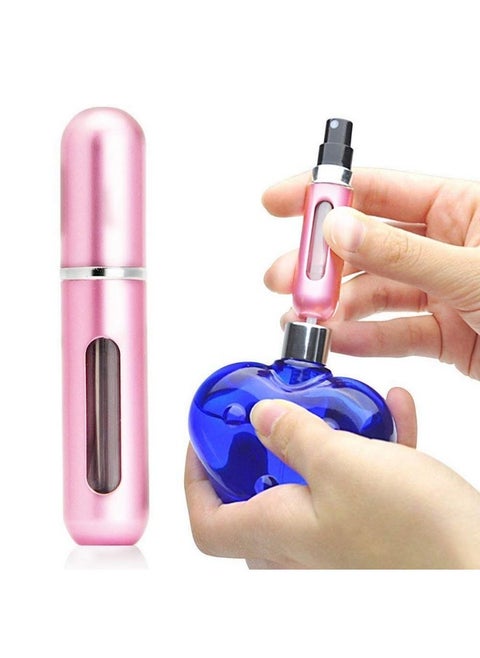 6Ml Portable Mini Refillable Empty Perfume Spray Bottle Atomizer Pump Case For Travel And Outgoing (Pink)