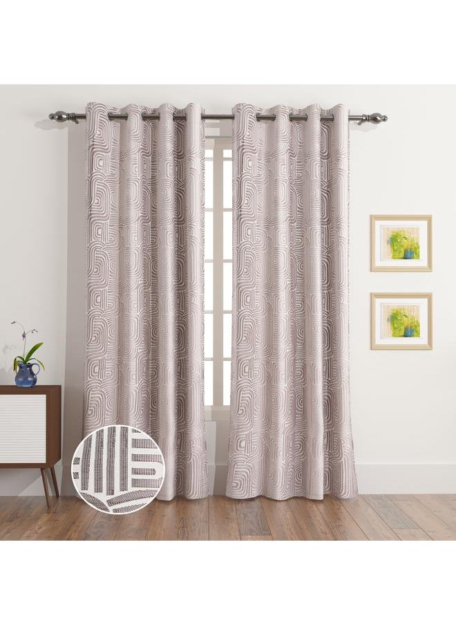 Neo Classic - 2 Piece Jacquard Curtain Set 135X240 Cm - Image 1