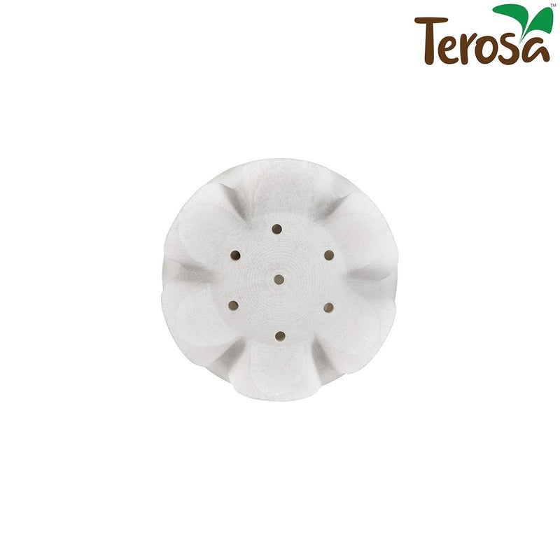 Terosa Pearl White Lotus Agarbatti Stand Set 2 Incense Stand Std - Image 2