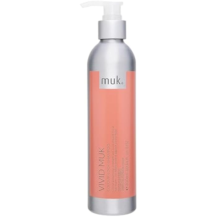 MUK. Vivid Colour Lock Shampoo - Colour Care with UV Protection for All Hair Types. Strengthening & Nourishing Color Protect Shampoo. Reduces Fading & Enhances Shine, 300ml - Image 1