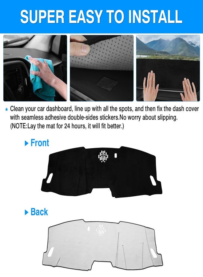 Autorder Dashboard Cover Mat for 2023 2024 2025 Honda Pilot Accessories Dash Cover Upgrade Velvet Dash Mat UV Rays Protector - Image 5