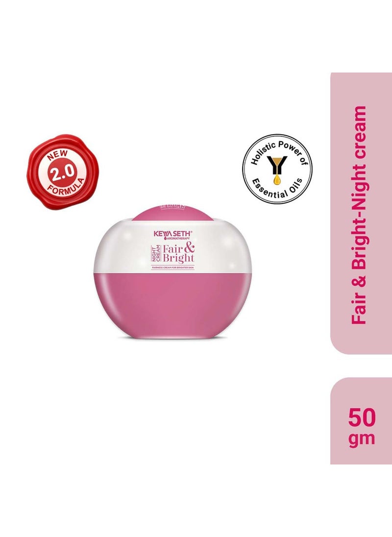KEYA SETH AROMATHERAPY, DEVICE OF DROP Keya Seth Aromatherapy Fair  Bright Night Cream Overnight Repair Skin Whitening Brightening Nourishing Age Control Enriched with Essential Oil  - Image 3
