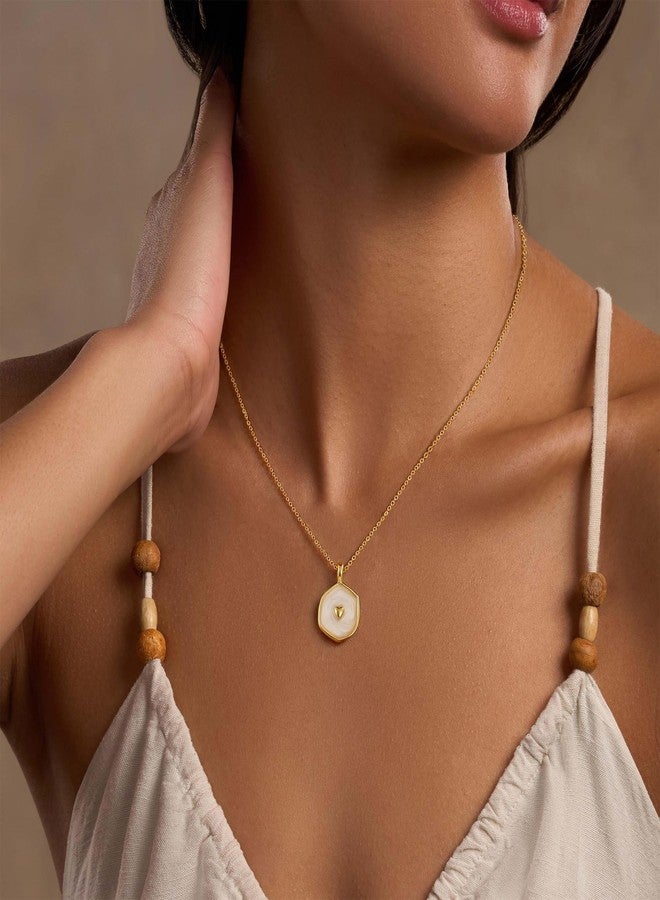 Robaice 14K Gold Plated Heart Necklace Cute Dainty Love Pendant Necklaces for Women, Small Heart Chain Necklace for Women Trendy Jewelry Gifts, Brass, No Gemstone - Image 3