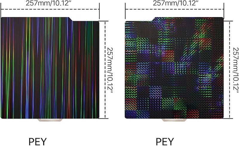 P1P 3D Printer PEI Spring Steel Flexible Build Plate Heated Bed 257x257mm Black - Image 5