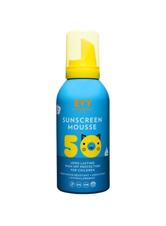 Evy Technology Sunscreen Mousse Kids Longlasting High SPF50 Protection for Children 150ml - Image 1