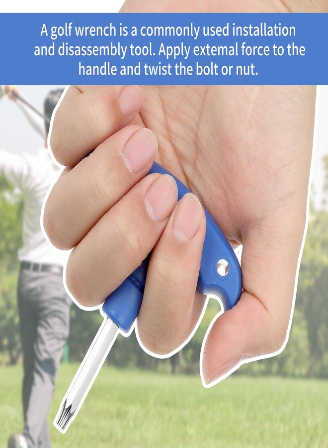Sliverdew Golf Club Wrenches Tools Golf Torque Wrench Golf Head Adjustment Tool Stainless Steel Golf Club Driver Torque Tool with Plastic Handle, T20, Blue - Image 4