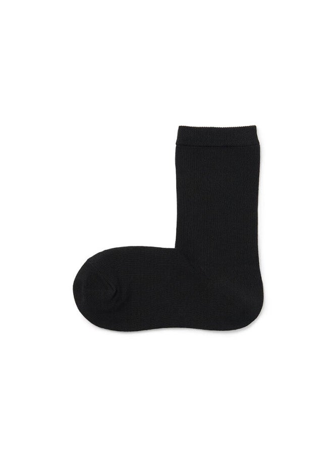 MUJI Muji Unisex, Straight-leg, Elastic-free Socks, Black, 23-25cm  - Image 3