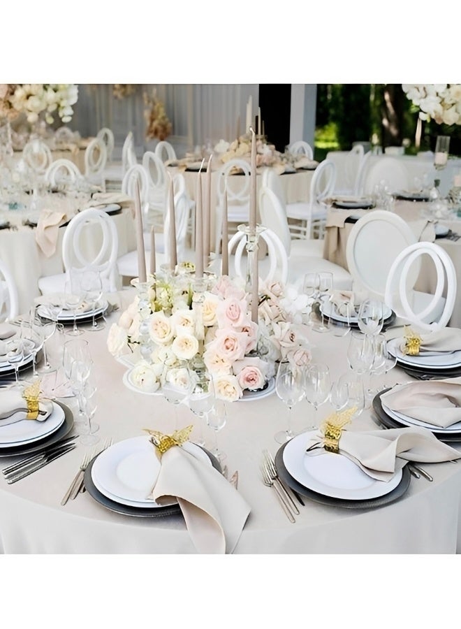 20 PCS Gold 3D Butterfly Napkin Rings Sequined Laser Cut Paper Napkin Holders Reusable Sparkling Table Decor for Wedding Anniversary Bridal Shower Banquet Party - Image 3