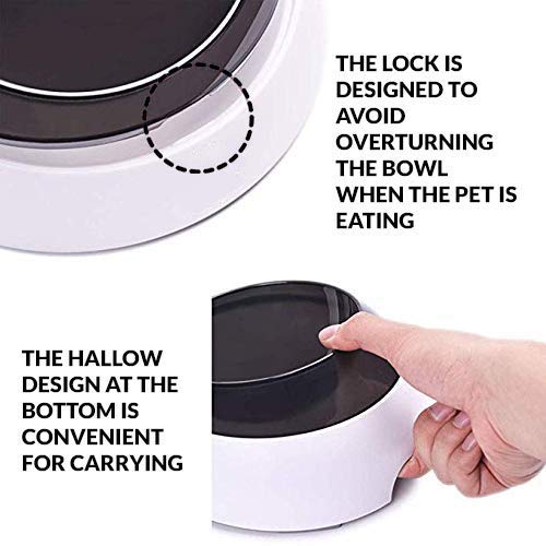 POODLES Adjustable Angle 15 Degree Tilt Food and Water Feeding Bowl for Dogs, Cats Easy to Clean Bowl. (Dual Bowls) - Image 3