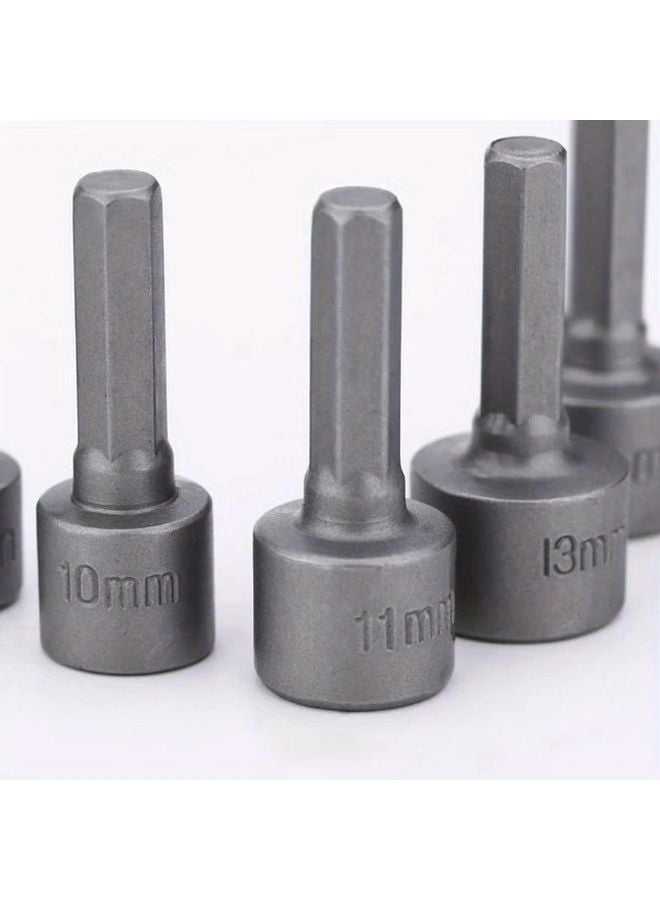 18 Piece Hex Socket Set Nut Driver Screwdriver Bit Tool Kit 5mm 13mm Chrome Vanadium Steel - Image 5