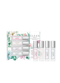 Clean CLEAN RESERVE Eau de Parfum Layering Gift Set | Includes Warm Cotton, Skin, Rain, and Radiant Nectar Fragrance | 4 x 5mL Spray 