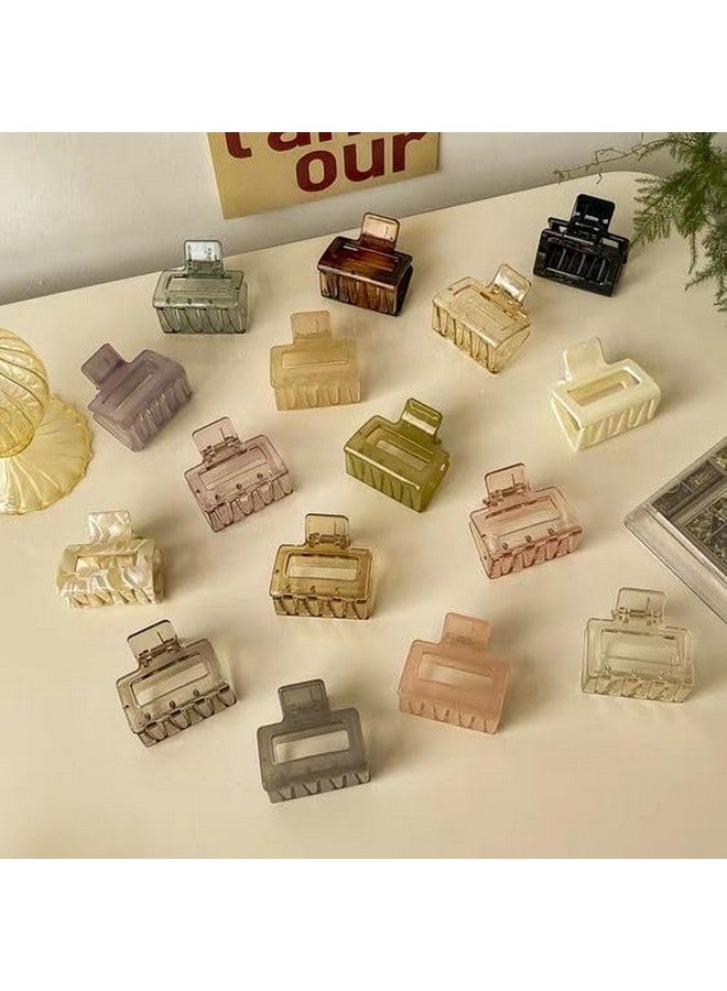 Plenteous Claw Clips, Small Claw Clips for Thin Hair, No Slip Mini Hair Claw, Hair Extension Clips, Hair Clutcher for Girls, Stylish Hair Accessories for Women & Girls. (12 pc, Multi Color) - Image 3