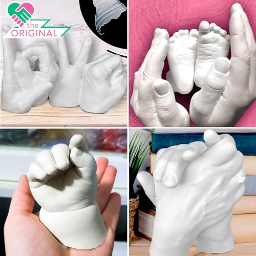 Casting Keepsakes مسحوق صب تذكارات لونا بين لإعادة تعبئة مجموعة صب اليد - مادة ألجينات غير سامة 1 رطل (450 جرام) - مثالي للاحتفالات السنوية، الأزواج، أعياد الميلاد وأنشطة العائلة - Image 3