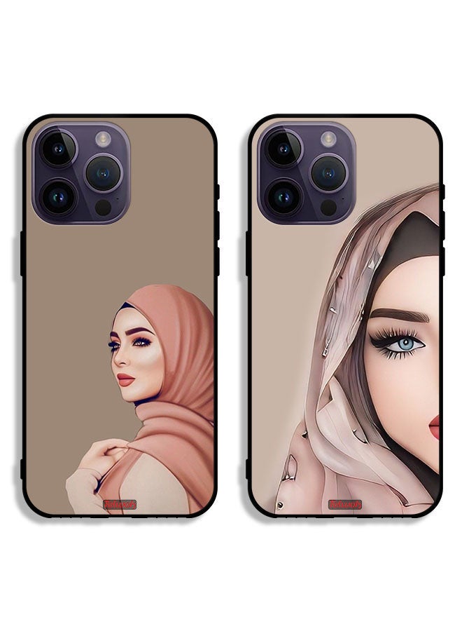Tolwak Two Cases For Apple iPhone 14 Pro Max Protective Covers Cute Girls  - Image 1
