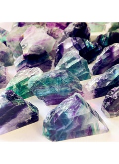Zenkeeper Zenkeeper 1 Lb Large Rough Fluorite Stone Raw Fluorite Crystal Stone Natural Rainbow Fluorite Purple Fluorite Green Fluorite Crystal Stone Mineral Specimen Gemstone Healing Crystals and Stones  - Image 1