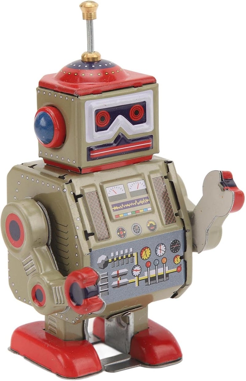 كلاراكو روبوت كلاسيكي يعمل باللف، روبوتات تعمل باللف، هدايا حفلات، زينة حفلات، حشوات سلة عيد الفصح، هدايا للجوارب، ألعاب مبتكرة، ساعة كلاسيكية عتيقة، مجموعة هدايا عيد الميلاد - Image 5