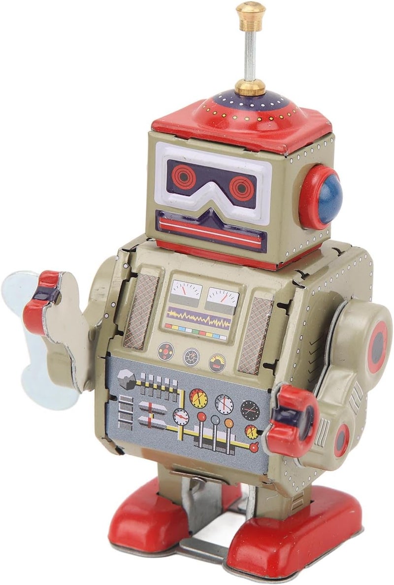 كلاراكو روبوت كلاسيكي يعمل باللف، روبوتات تعمل باللف، هدايا حفلات، زينة حفلات، حشوات سلة عيد الفصح، هدايا للجوارب، ألعاب مبتكرة، ساعة كلاسيكية عتيقة، مجموعة هدايا عيد الميلاد - Image 1