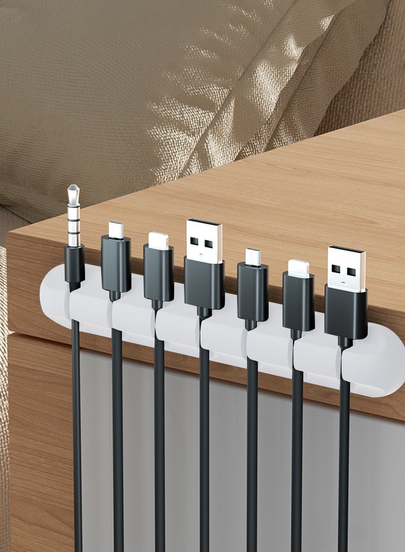 بيروي 2 قطعة مشابك إدارة الكابلات لكابلات الطاقة - كابلات USB - كابلات التلفزيون - الكمبيوتر - المنزل والمكتب - كابلات المكتب وغيرها.  - Image 3