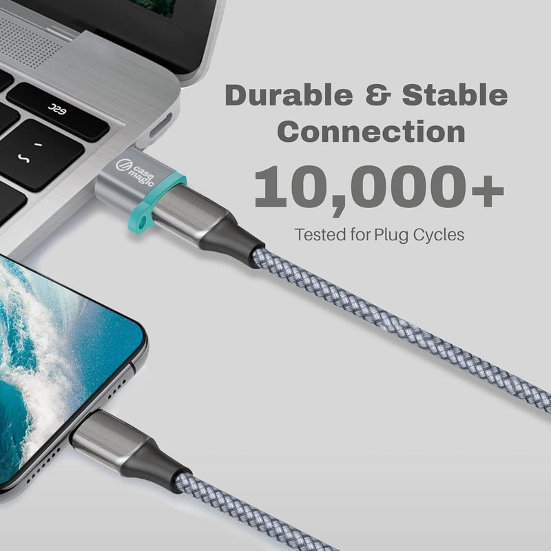 case-magic USB C Female to USB A 3.0 OTG Adapter Converter| 15W Fast Charging, 5Gbps Data, for Apple Watch Ultra iWatch 10 9 8 7, iPhone 16 15 14 13 Plus Pro Max, AirPods, iPad, Car, Samsung S25/24 - Image 5