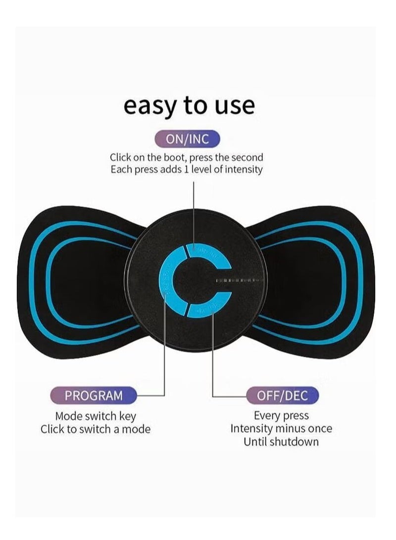CGY 3 Pcs Microcurrent EMS Cordless Mini Massage Device - EMS Bioelectric Acupoints Massager, Lymphatic Drainage Massage Pad - Image 4