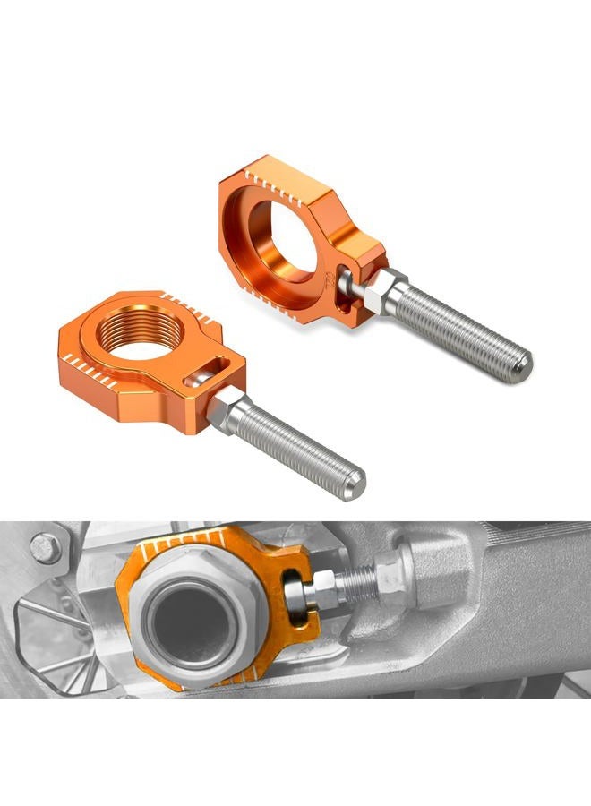 NICECNC Rear Chain Tensioner Axle Blocks Chain Adjuster Compatible with KTM 125-450 SX SX-F XC XC-F 2013-2022 250 SXF Factory Edition 2015-2016 450 SXF Factory Edition 2015-2016,See fitment - Image 1