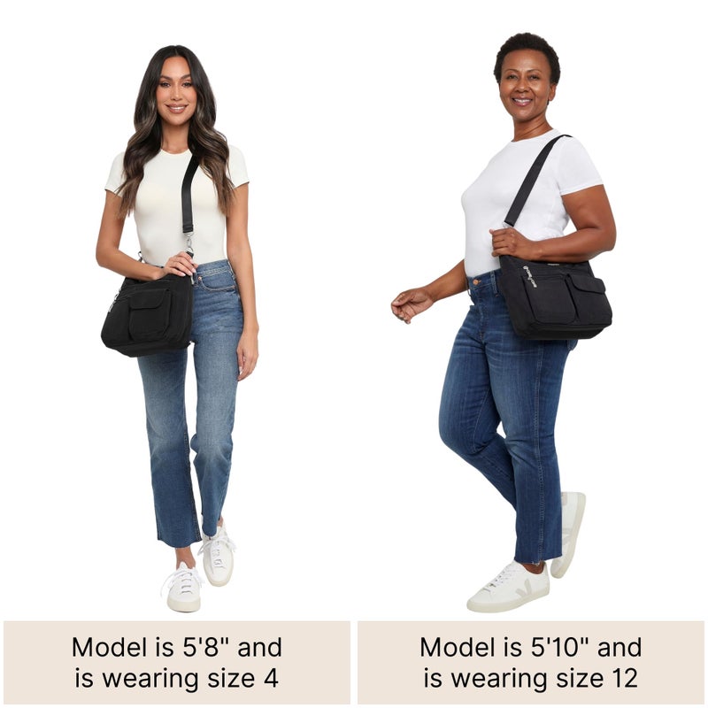 Baggallini Modern Everywhere Bagg - Water-resistant Lightweight Hobo Crossbody Bag for Women - Easy-Access Phone Pocket - Image 5