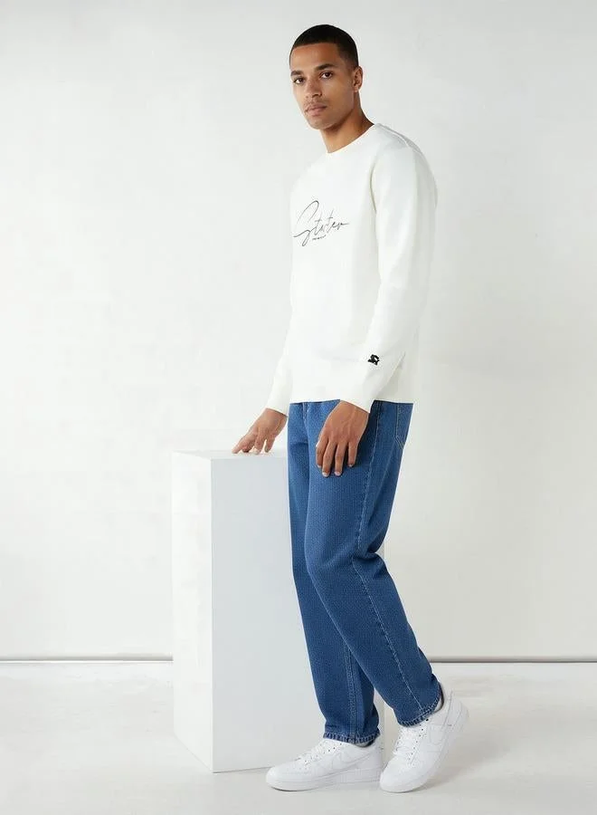 STARTER Starter Men Regular Fit Logo Print Sweatshirt