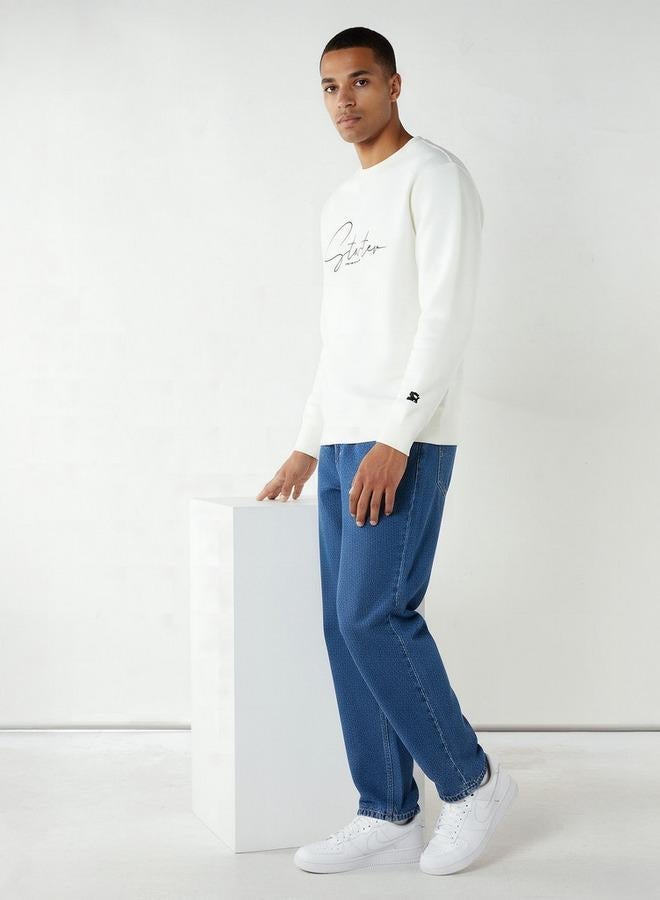 Starter Men Regular Fit Logo Print Sweatshirt - Image 1