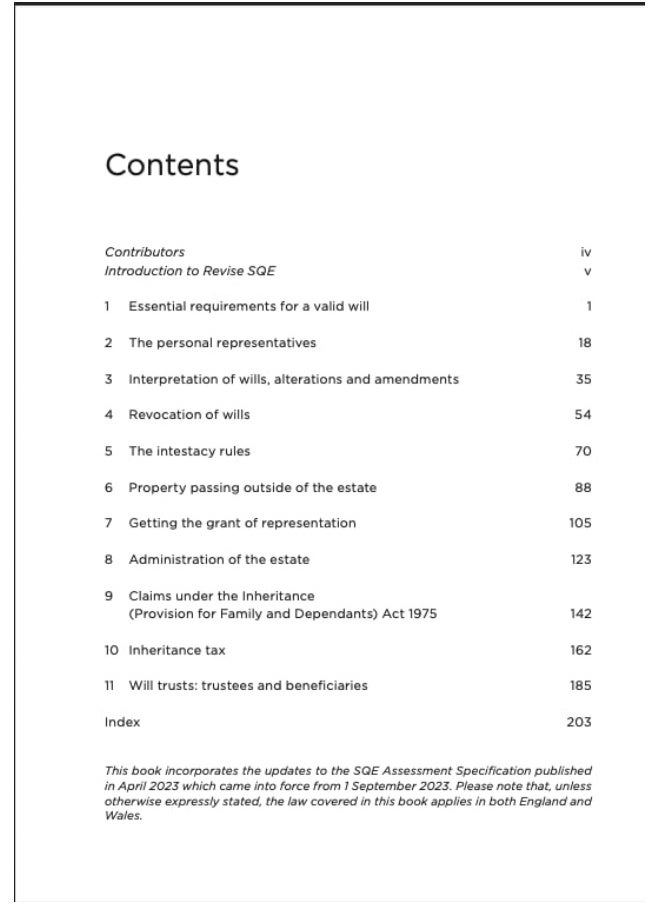 null - Revise SQE Wills and the Administration of Estates: SQE1 Revision Guide 2nd ed - Image 1