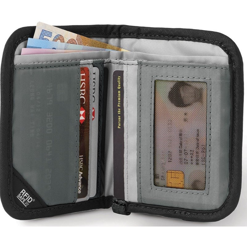 Pacsafe Rfidsafe V50 Anti-theft Blocking Compact Travel Wallet, Black - Image 2