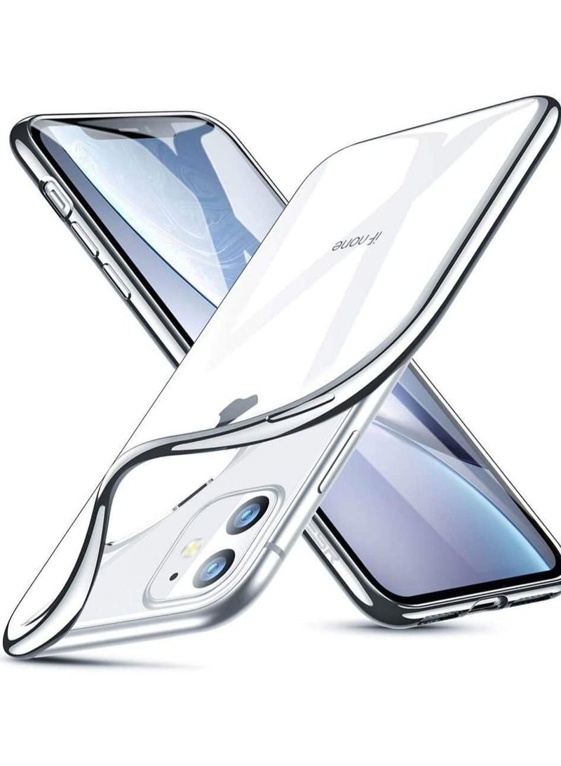 غطاء خلفي ناعم من مادة TPU شفاف لهاتف آيفون 11 برو ماكس من السيليكون الشفاف - Image 2