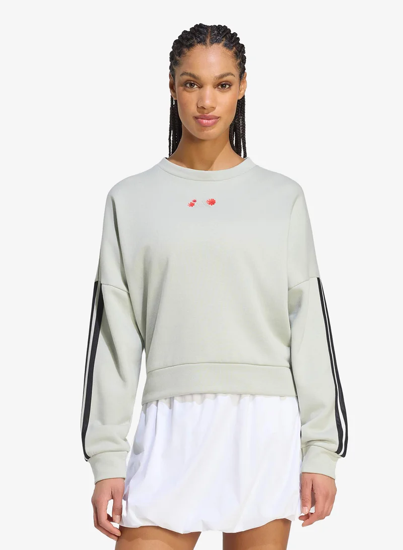 Floral Graphic Loose Sweatshirt