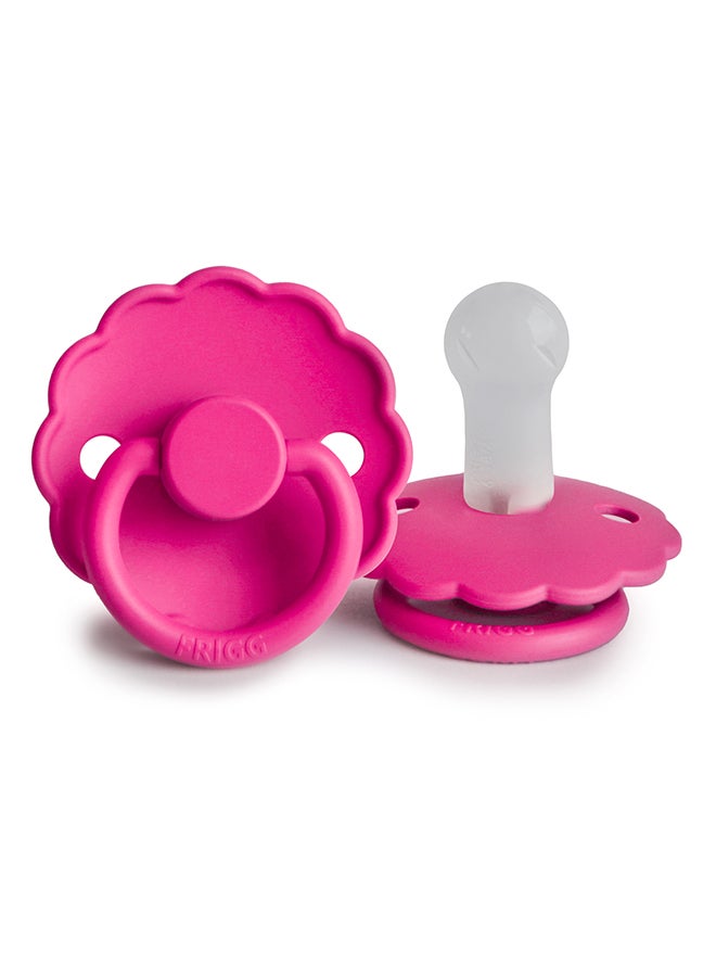 FRIGG لهاية FRIGG Daisy السيليكون للأطفال 6-18 شهر 1-Pack فوشيا - الحجم 2 - Image 2
