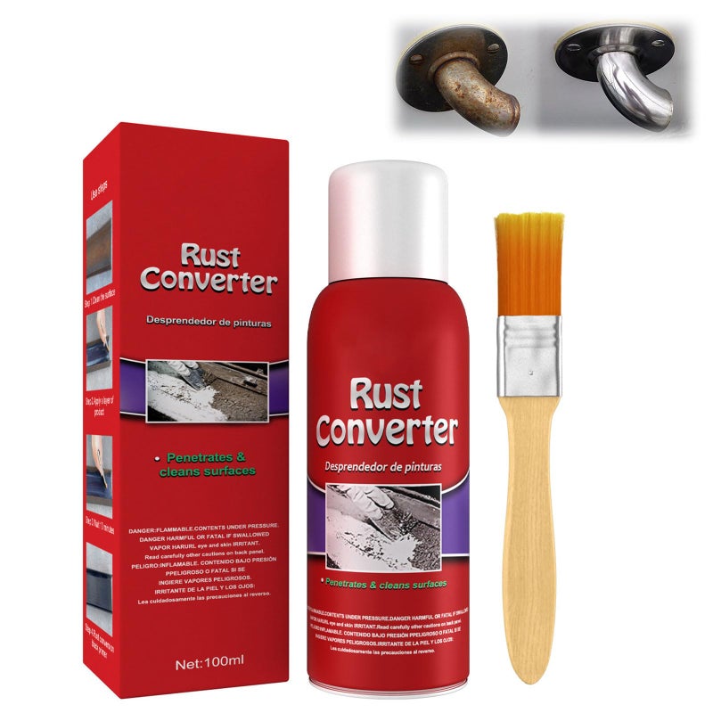 Generic Car Rust Remover, Car Chassis Rust Converter, Multipurpose Rust Remover, Rust Treatment For Cars, Metal Rust Remover For Cars, Anti Rust Remover For Car Truck With Brush, Rust Inhibitor (100ml)  - Image 1