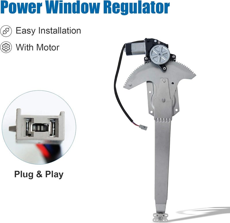 MOJTBE 741-674 Front Driver Side Power Window Regulator with Motor Assembly for Ford Vehicles - Image 5