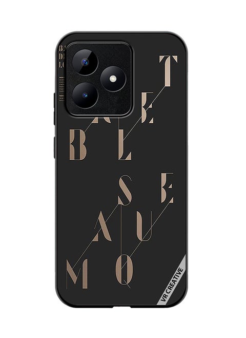 Protective Case Cover For Realme C53 Ballet Masque Design Multicolour