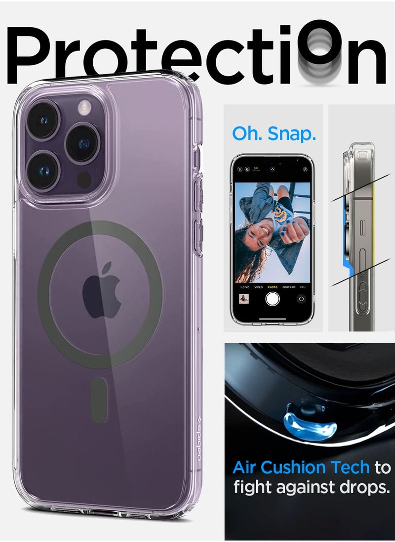 Spigen - Ultra Hybrid Mag iPhone 14 Pro Case Cover with Magsafe - Graphite - Image 1