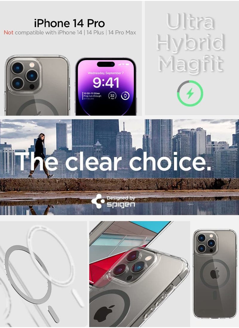 Spigen - Ultra Hybrid Mag iPhone 14 Pro Case Cover with Magsafe - Graphite - Image 1