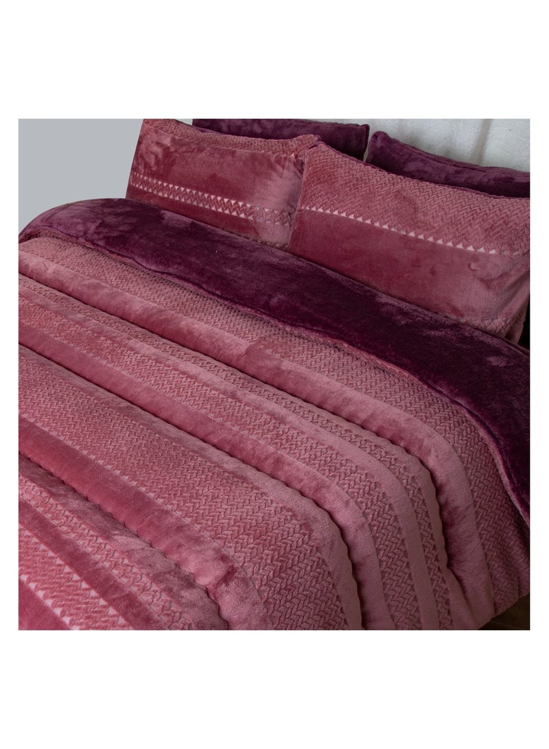 فاميلي بيد لحاف فرو اسباني 2 قطع مقاس 180×240 سم موديل 686 من فاميلي بد - Image 1