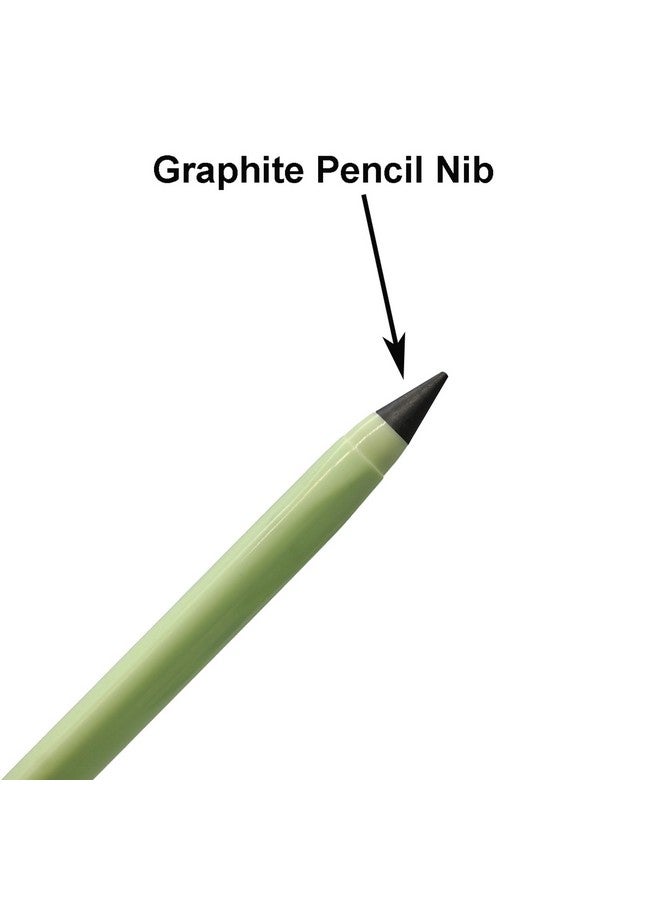 مايداهوي 12 قطعة من أقلام الرصاص الدائمة بدون حبر مع ممحاة، قلم رصاص سحري لا متناهي قابل لإعادة الاستخدام مع 12 طرفًا قابلًا للاستبدال، ألوان ماكارون موراندي للمدرسة والطلاب والحفلات والمكتب - Image 3