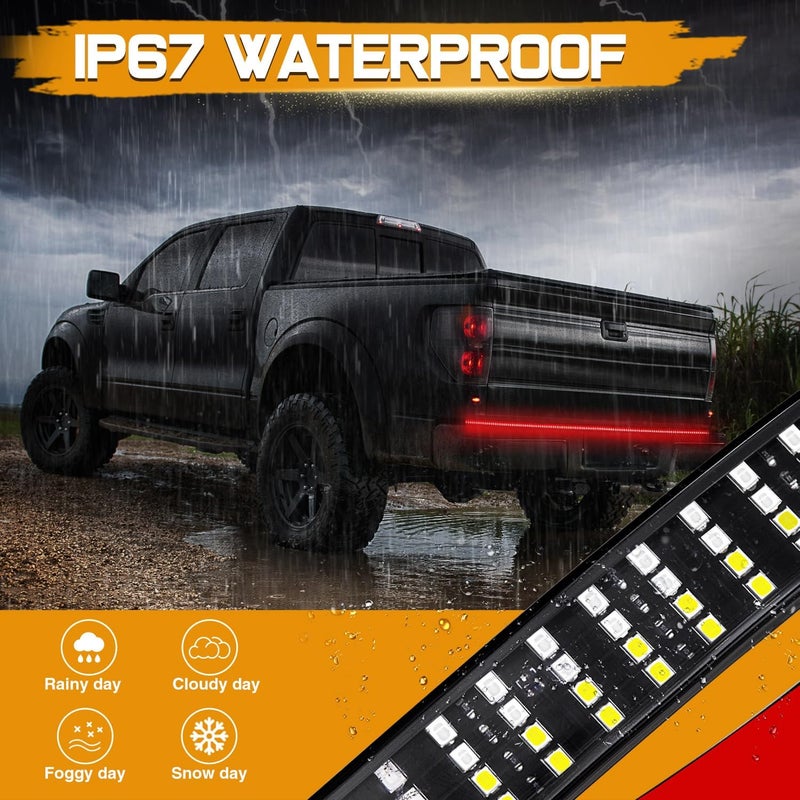 Niking Auto 60 Inch LED Truck Tailgate Light Strip - Quad Row Bed Tail Light with 5 Functions - Image 4