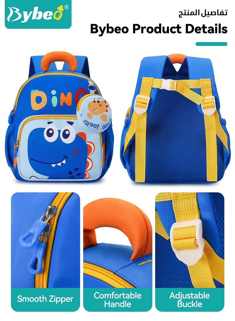 Bybeo Toddler School Backpack, Kids Backpack, Baby Preschool Bag with Coin Pocket and Adjustable Strap, Cute Cartoon Travel Bag for Kindergarten, Travel, School - Image 3