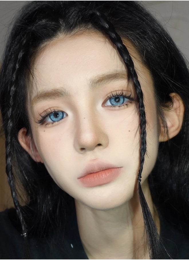 Mill Creek Mill creek color contact lenses 14.5MM hydrogel lenses can be used for 6 months 1 pair of 2 blue glasses  - Image 3