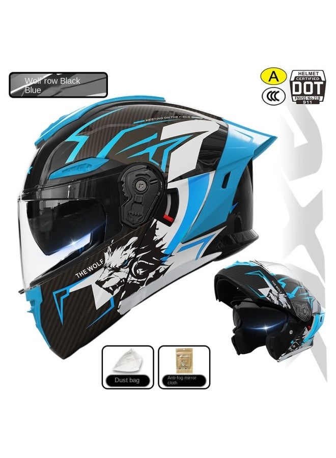 3c/dot Certified Motorcycle Helmet, Winter Warm Modular Helmet, All-season Electric Vehicle Safety Helmet
