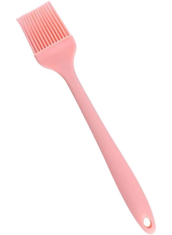 Small Silicone Pastry Brush, Non-Stick Heat Resistant Bpa Free Kitchen Utensils For Cooking, Mixing, Baking, (Pink)  - Image 1