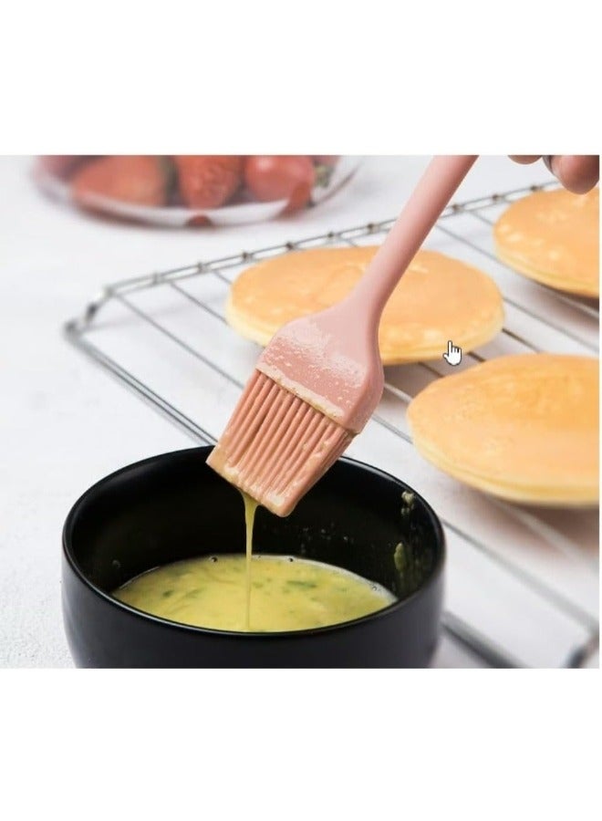 Small Silicone Pastry Brush, Non-Stick Heat Resistant Bpa Free Kitchen Utensils For Cooking, Mixing, Baking, (Pink)  - Image 2