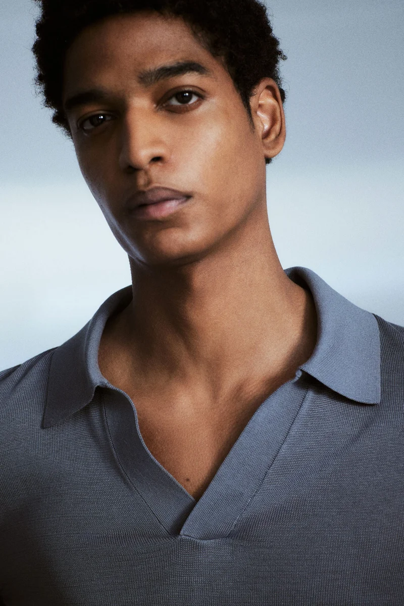 اتش اند ام Regular Fit Fine-knit polo shirt