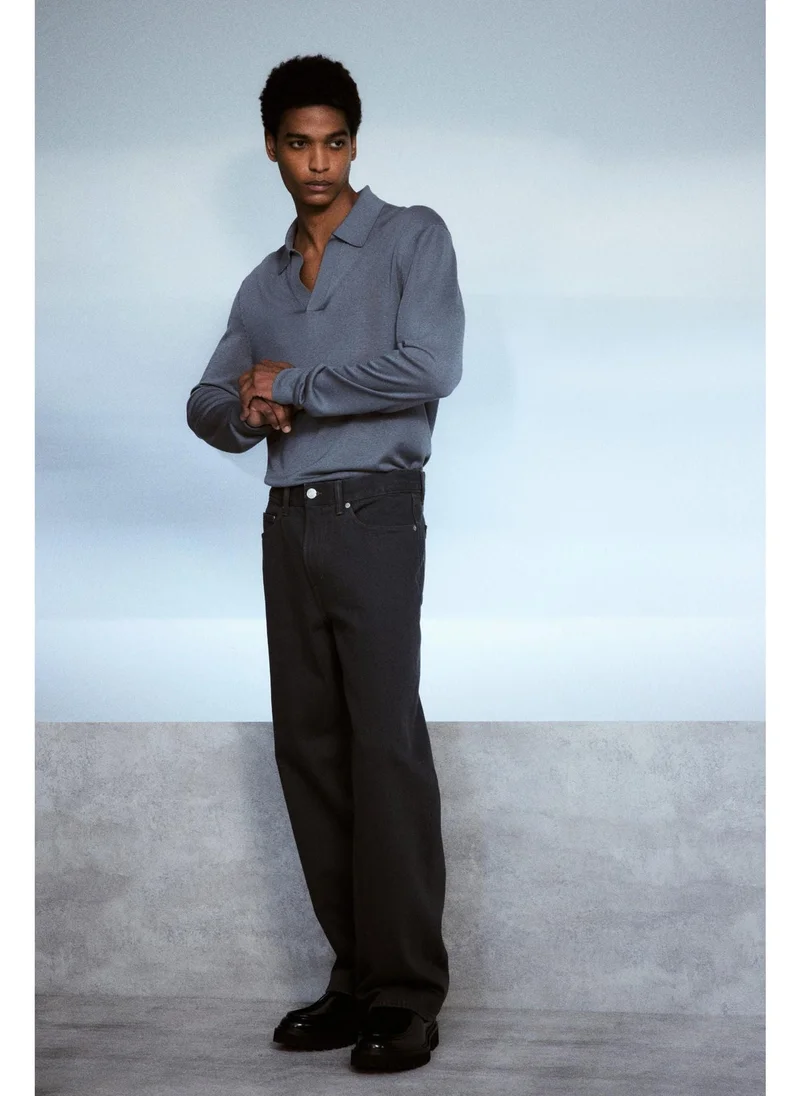 اتش اند ام Regular Fit Fine-knit polo shirt