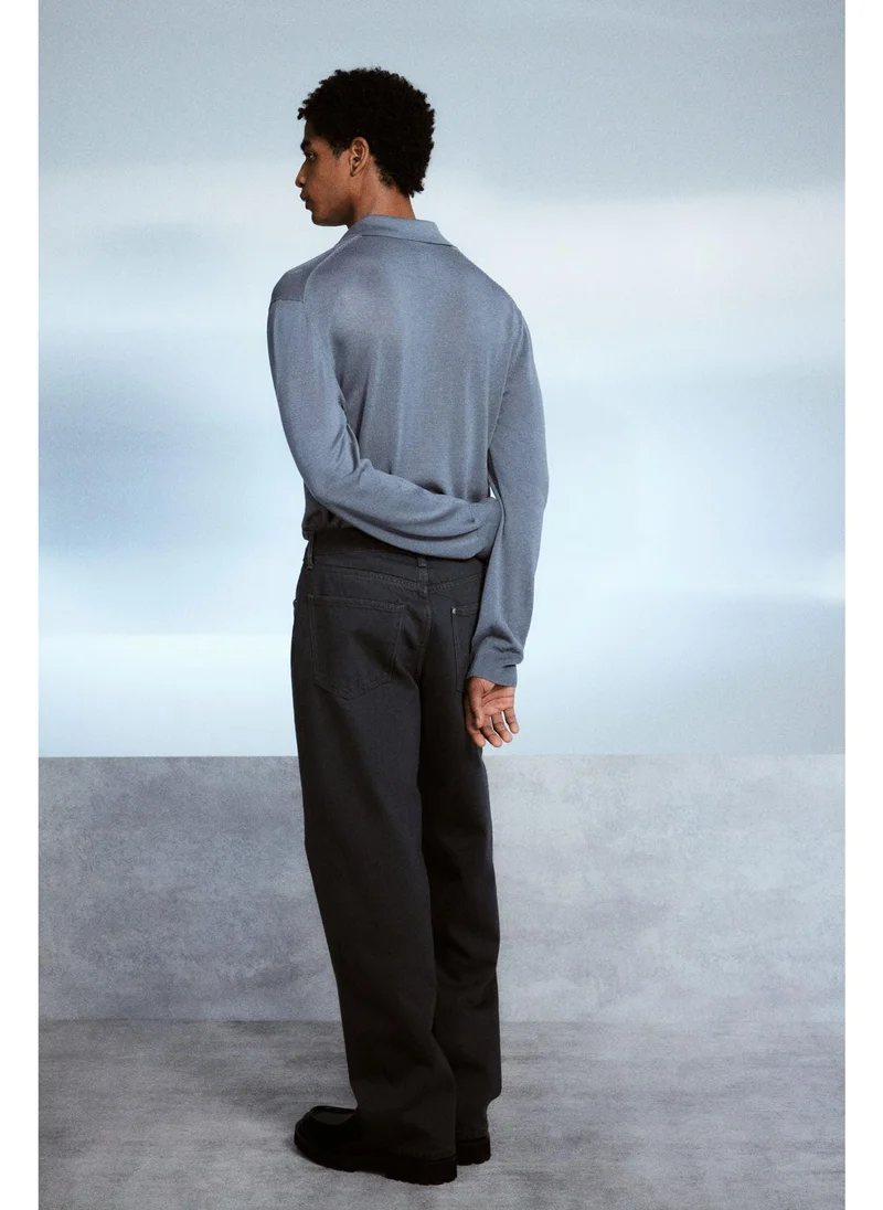 اتش اند ام Regular Fit Fine-knit polo shirt